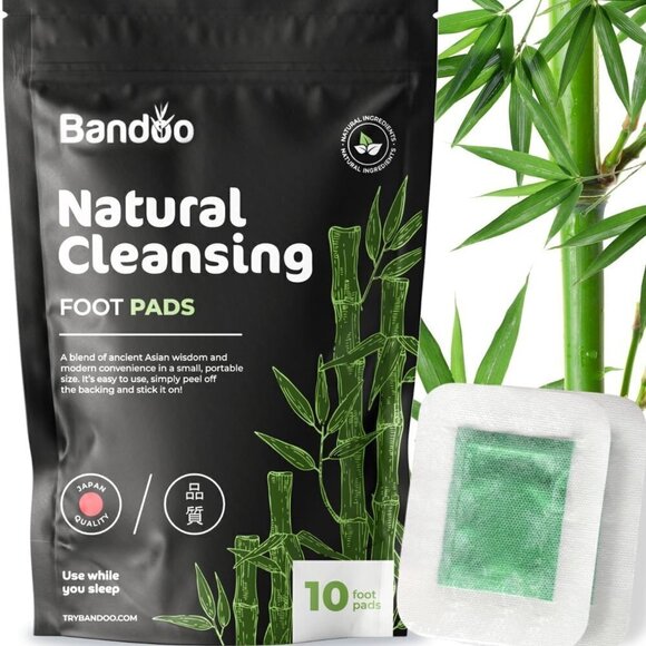 Original Deep Cleansing Bamboo Foot Pads - 10 Foot Pads SEALED - Picture 1 of 5